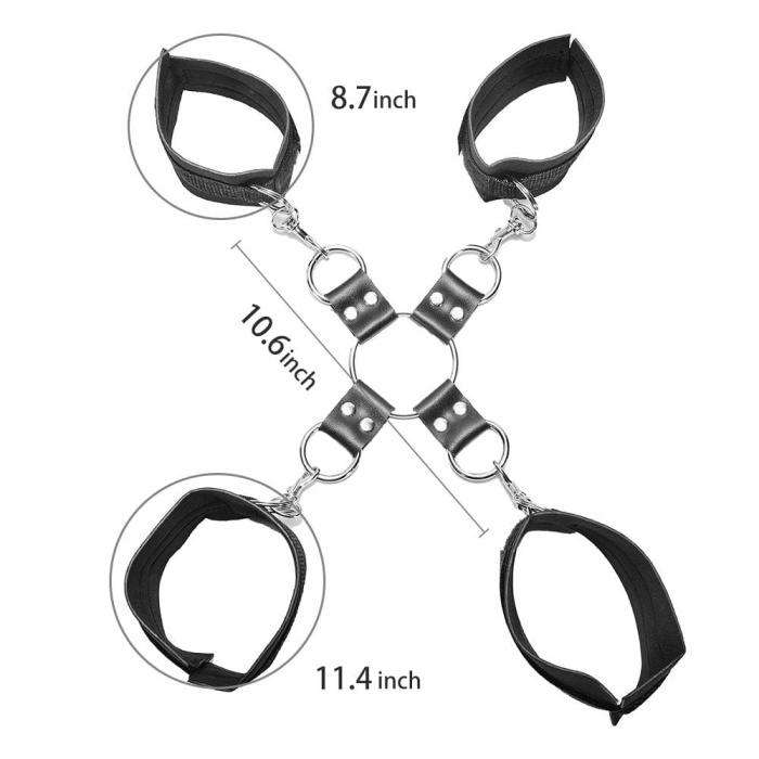 Nylon Wrist Ankle Hogtie Restraint Set