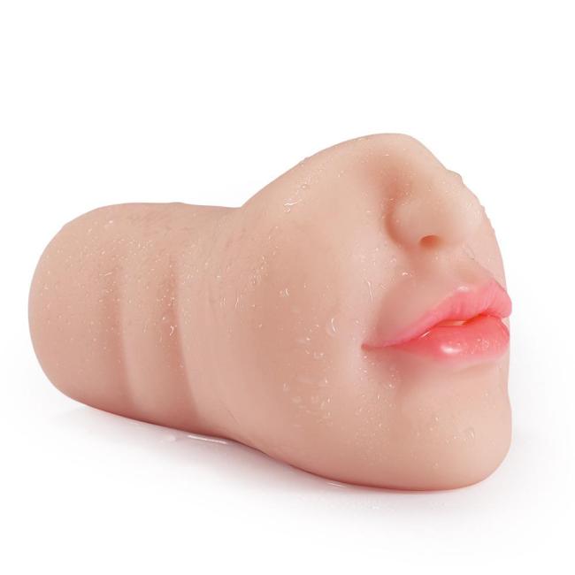 6.29 White Skin Red Lip Deep Throat Stroker