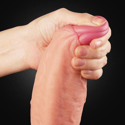 11 Inch Dual-layered Suction Cup Silicone Realistic Dildo