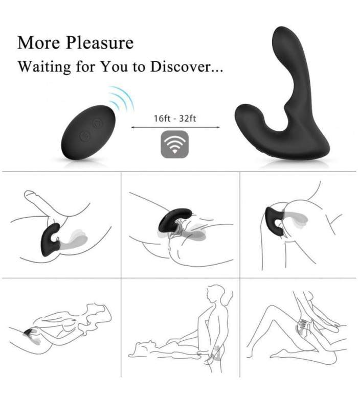 Sitmulab 9 Vibrating Double Motor 30° Wave-Motion Prostate Massager