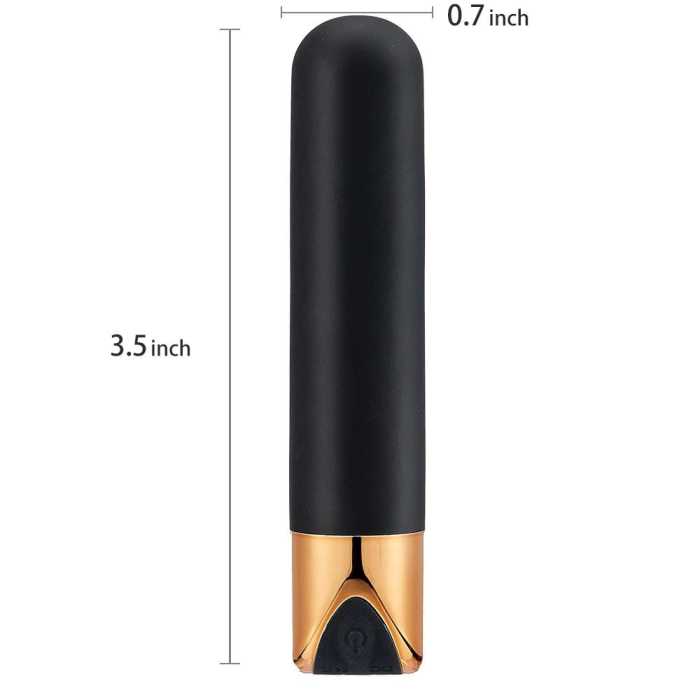 10-Frequency Black-Golden Bullet Vibrator