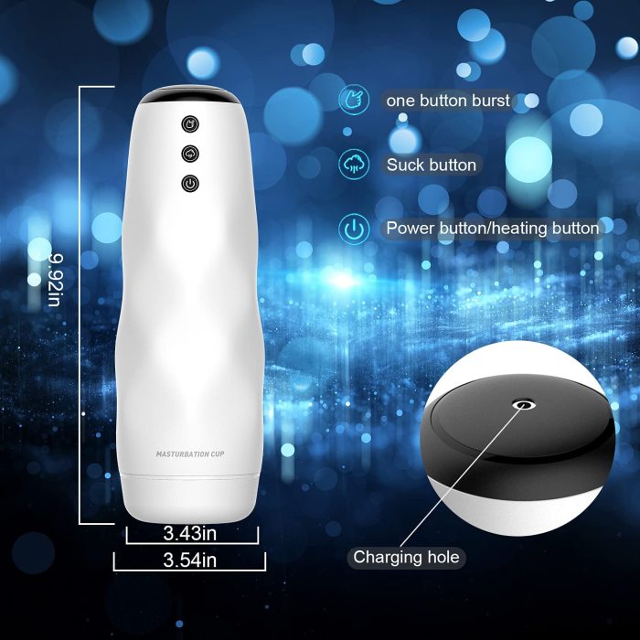 Sitmulab™ Electric Masturbation Cup Pocket Pussy with Powerful 3 Vacuum Suction 10 Vibration