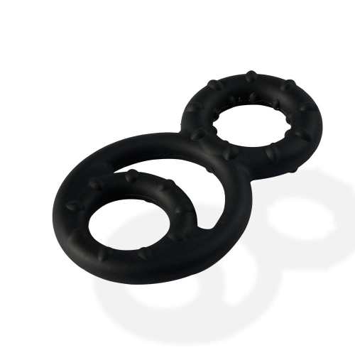 Beaded Silicone 3 in 1 Penis Ring