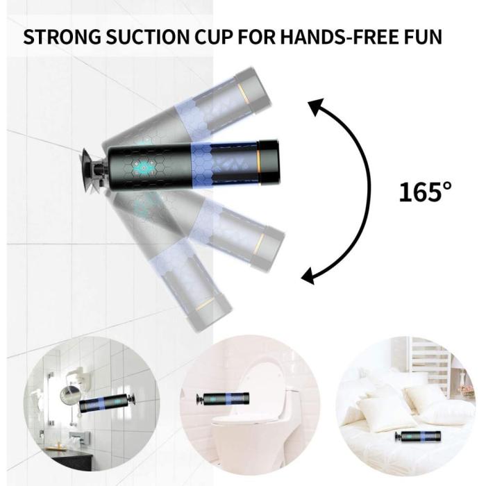 Sitmulab 10 Thrusting Spinning Suction Male Masturbator Cup