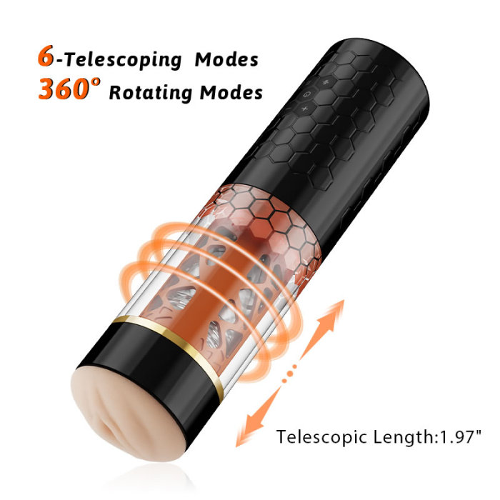 Sitmulab™MASTER 6-Telescoping Rotating Hands-Free Masturbation Cup