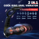 Sitmulab™ 2 In 1 8 Thrusting 8 Vibration Cock Ring Anal Vibrator