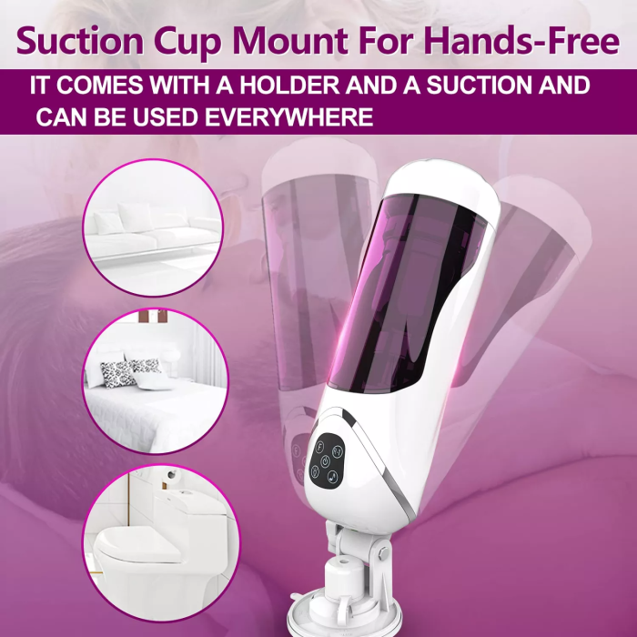 10 Vibrating Modes High Speed and Powerful Stimulation Thrusting & Rotating Male Masturbator Cup