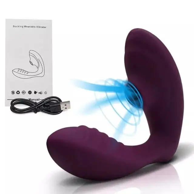 Wearable Silicone Sucking Vibrator For Women Vagina G Spot Clit