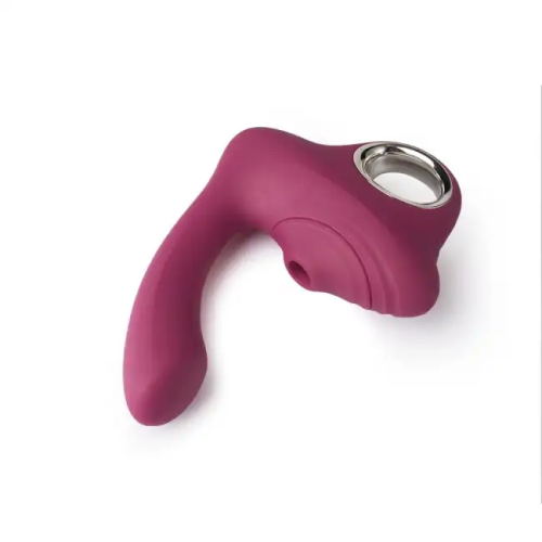 Circle-handle Heating G-Spot Clitoral Sucking Vibrator