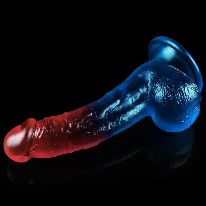 Sitmulab 8 Inch Suction Cup Multicolor Lifelike Dildo