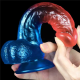 Sitmulab 8 Inch Suction Cup Multicolor Lifelike Dildo