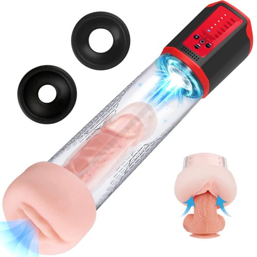 Automatic Sucking Penis Pump with Vagina Sleeve
