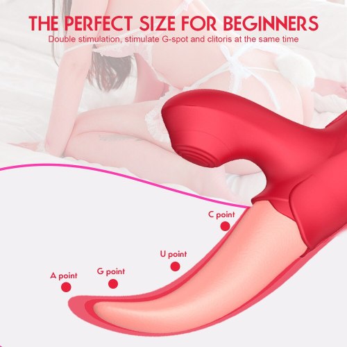 Ana - Wireless Tongue Licking Vibrator G Spot Clitoral Stimulator Mini Clit Sex Toys