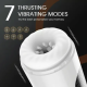Wearable 7 Thrusting & Vibrating Heating Vocable Masturbation Cup