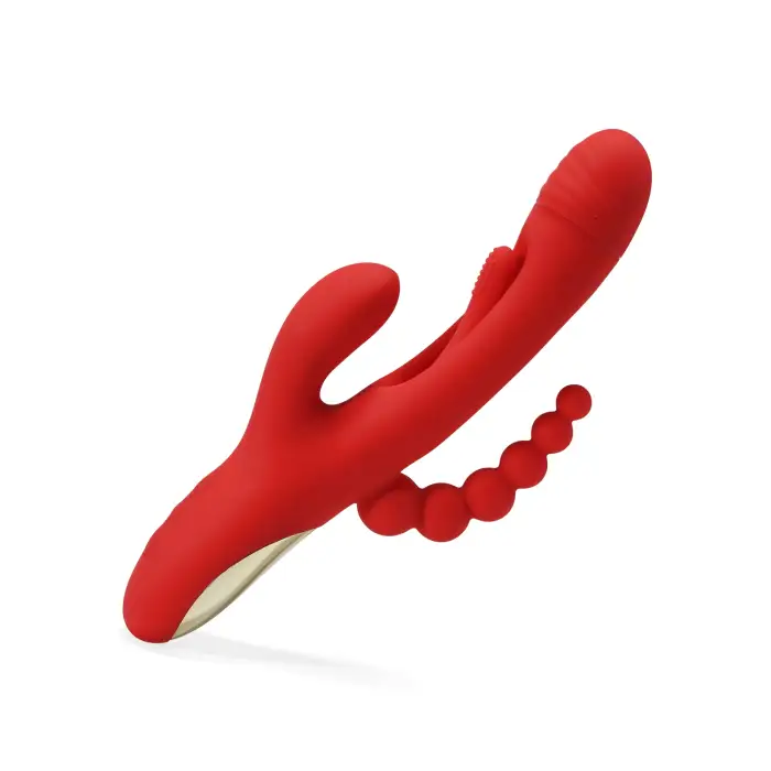 T-Bliss | Sitmulab™ Rabbit Tapping G-spot Vibrator with Anal Beads for Triple Stimulations