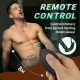 APP Control 9 Vibrating Thrusting Prostate Massager With Dual Cock Rings