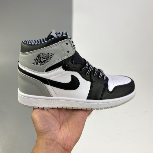 Nike adult Air Jordan 1 grey and white