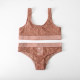 Adult women's split swimsuit bikini Pink GU662