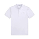 22SS Man Short Sleeve Classic Pique Polo Shirt White 501