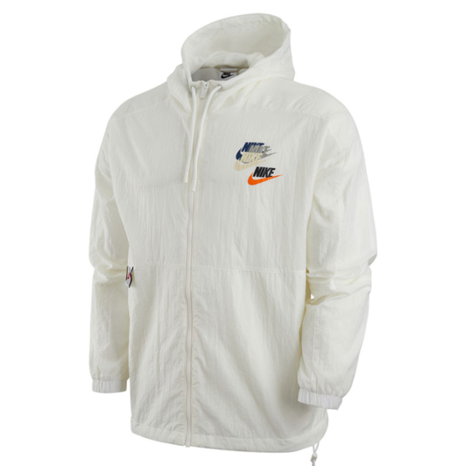Oversized Hooded Windbreaker | Iconic Dual Swoosh Zip-Up Jacket DV3313-133