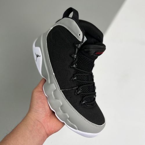 Nike adult air Jordan 9 Retro Particle Grey black（Euro 47）