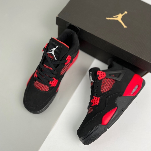 Nike adult air Jordan 4 Retro Red Thunder 4s