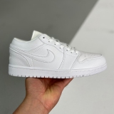 adult 1 Low Triple White Tumbled Leather