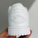adult 1 Low Triple White Tumbled Leather