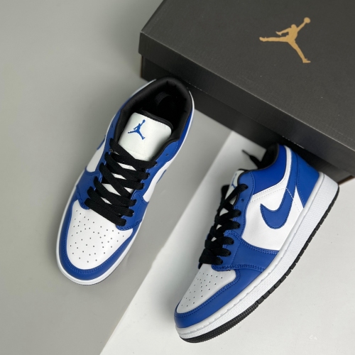 Nike adult air Jordan 1 Low Game Royal blue and white