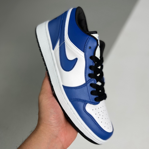 Nike adult air Jordan 1 Low Game Royal blue and white