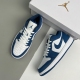 Nike adult air Jordan 1 Low Marina Blue and white
