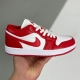 Nike adult air Jordan 1 Low Cardinal Red and white