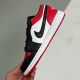 Nike adult air Jordan 1 Low Bred Toe red and black