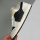 adult 1 Low Beaded Swoosh grey and black