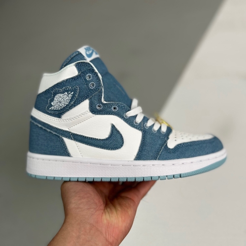 Nike adult air Jordan 1 High OG Denim blue and white