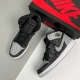 Nike adult Air Jordan 1 Retro High OG Rebellionaire black and grey