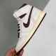 adult 1 Retro High OG A Ma Maniére beige and brown
