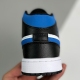 Nike adult air Jordan 1 Mid White Black Racer Blue