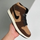 Nike adult air Jordan 1 Mid SE Dark Chocolate brown