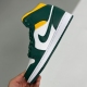 Nike adult air Jordan 1 Mid Sonics (2021) green and white