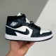 Nike adult air Jordan 1 Mid Armory Navy blue and white