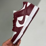 adult Dunk Low Team Red (2022) Red brown and white
