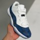 adult 11 Retro Low Snake Navy (2019) white and blue