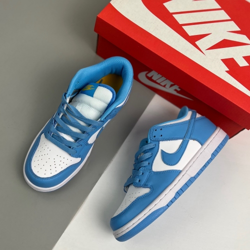 Nike adult Dunk Low Coast blue and white