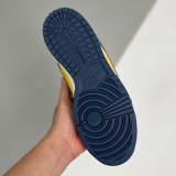 adult Dunk Low Michigan (2021) Dark blue and yellow