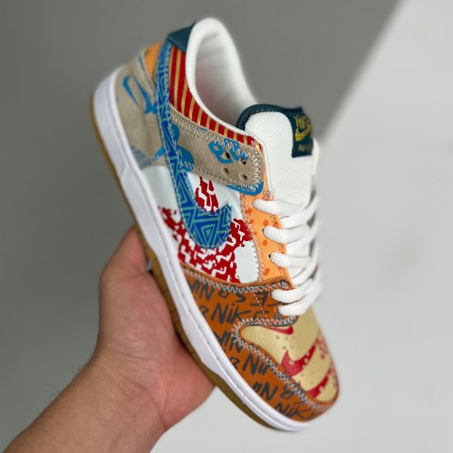 adult SB Dunk Thomas Campbell What the Dunk multicolor