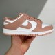 adult Dunk Low Rose Whisper pink and white
