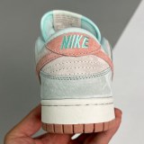 adult Dunk Low Fossil Rose Green and khaki