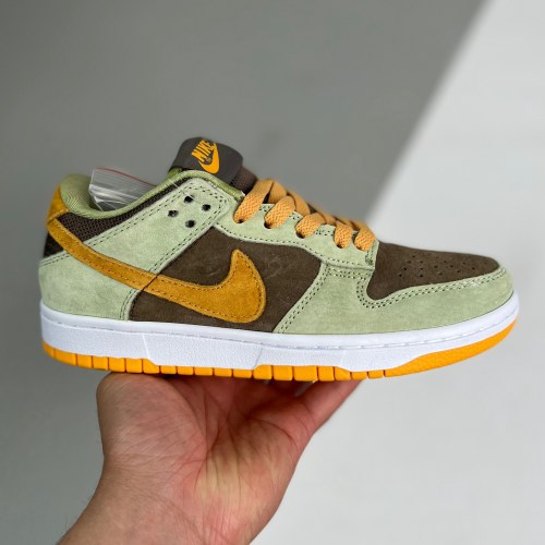 adult Dunk Low Retro PRM Animal Pack Giraffe Cheetah brown and green