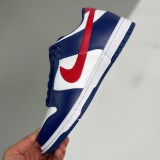 adult Dunk Low USA unitersity red blue white